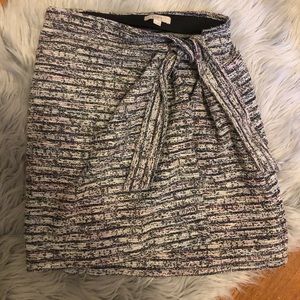 Textured tie skirt